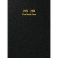 2023 - 2024 2-Year Monthly Planner: 24-Month Calendar (Black) - Large