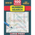 100 Number Search Puzzles: Number Search Puzzle Book for Adults, Teens and Seniors, Large Print-Edition, with Solutions (Search and Find)
