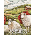 Country Farm Coloring Book: 40+ Images of Country Scenes With Charming Designs, Sheep, Animals and More For Stress Relief And Relaxation