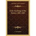 Early Teachings of the Masters 1881-1883