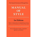 Manual of Style (Chicago 1st Edition)