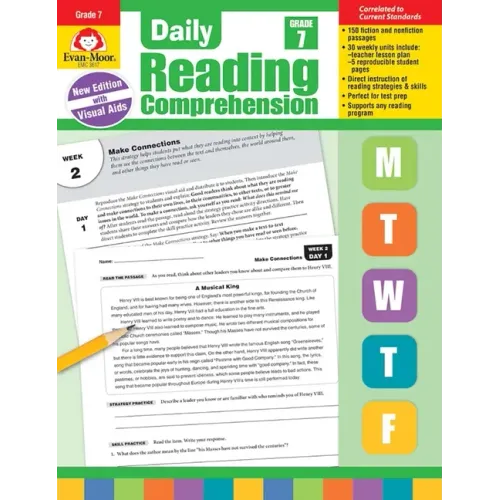 Daily Reading Comprehension, Grade 7 Teacher Edition