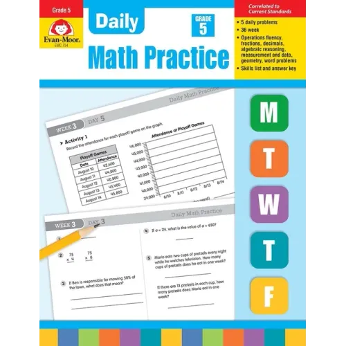 Daily Math Practice, Grade 5 Teacher Edition