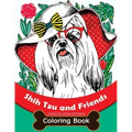 Shih Tzu and Friends Coloring Book: Stress Relieving Patterns Coloring Book for Girls