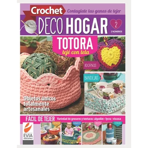 Crochet DecoHogar. Totora 2: Objetos únicos totalmente artesanales