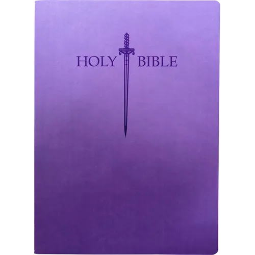 Kjver Sword Holy Bible, Large Print, Royal Purple Ultrasoft, Thumb Index: (King James Version Easy Read, Red Letter)