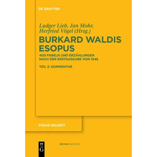 Burkard Waldis: Esopus: 400 Fabeln Und Erzählungen Nach Der Erstausgabe Von 1548