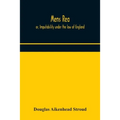 Mens Rea; Or, Imputability Under The Law Of England