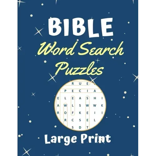 Bible Word Search Puzzles Large print: Puzzle game for adults and kids (8,5" x 11")