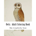 Owls: Adult Coloring Book