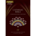 Esv-Ce Catholic Bible, Cornerstone Edition, Burgundy Imitation Leather, Esc662: T