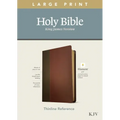 KJV Large Print Thinline Reference Bible, Filament Enabled Edition (Red Letter, Leatherlike, Brown/Mahogany)