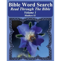 Bible Word Search Read Through The Bible Volume 1: Matthew #1 Extra Large Print