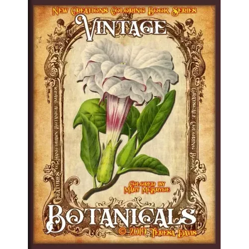 New Creations Coloring Book Series: Vintage Botanicals