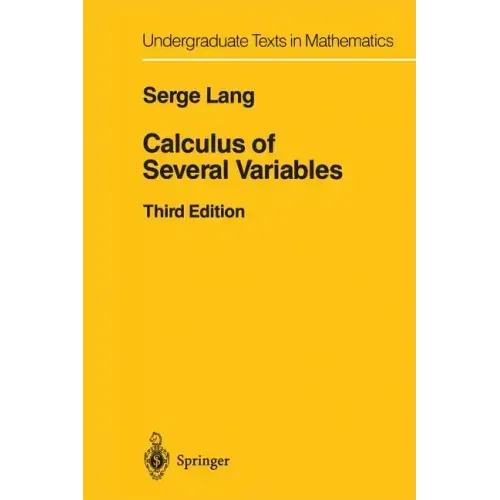 Calculus of Several Variables
