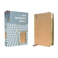 Niv, Student Bible, Personal Size, Leathersoft, Tan, Thumb Indexed, Comfort Print