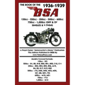 BOOK OF THE 1936-1939 BSA 150cc - 250cc - 350cc - 500cc - 600cc - 750cc & 1,000cc OHV & SV SINGLES & V-TWINS