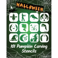 101 Pumpkin Carving Stencils: Template Patterns for Funny and Scary Halloween Decor Adults & Kids