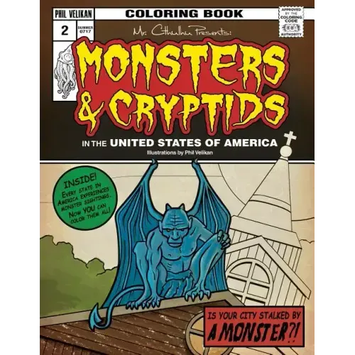 Mr. Cthulhu Presents: Monsters and Cryptids in the United States of America: Coloring Book