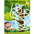 Fun First Maze: Mazes Book For Kids 4-8 year, Facts And Information