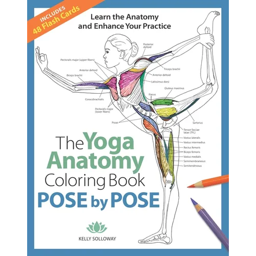 The Yoga Anatomy Coloring Book: Pose by Pose: Learn the Anatomy and Enhance Your Practice - An Educational Anatomy Coloring Book for Yoga Teachers, Me