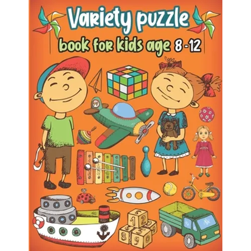 Variety puzzle book for kids age 8-12: Word Search, Sudoku, Trivia, Tic tac toe, Mazes and Coloring pages
