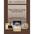 Philippi V. Philippe U.S. Supreme Court Transcript of Record with Supporting Pleadings
