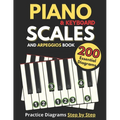 Piano & Keyboard Scales and Arpeggios Book, Practice Diagrams Step by Step: Fundamentals of Piano Practices, All the Major, Minor (Pentatonic, Blues a