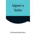 Judgments in Vacation