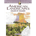Creative Haven American Landscapes Color by Number Coloring Book