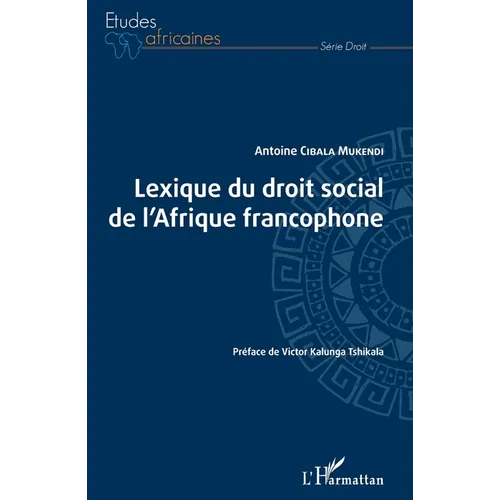 Lexique du droit social de l'Afrique francophone