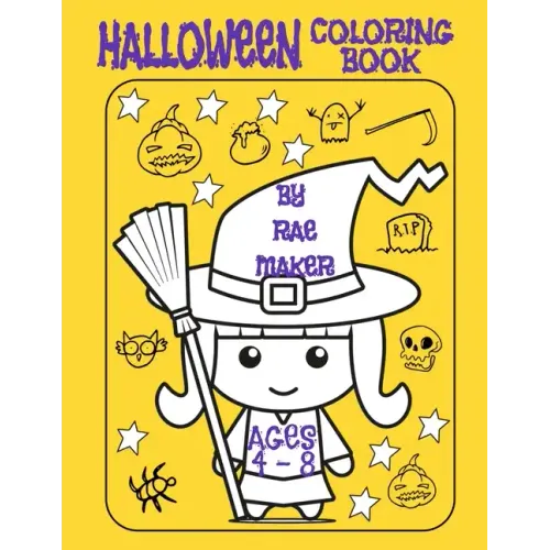 Halloween Coloring Book Ages 4 - 8
