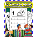 Pre K number tracing math workbook for preschoolers: Tracing numbers, shapes, line, alphabets books for kids ages 3-5 scholastic