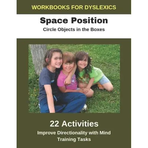Workbooks for Dyslexics - Space Position - Circle Objects in the Boxes - Improve Directionality with Mind Training Tasks