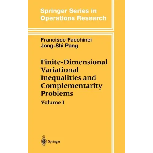 Finite-Dimensional Variational Inequalities and Complementarity Problems