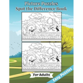 Picture Puzzles Spot the Difference Book for Adults: Easy Puzzles Book of Animals for Adult Brain Fun. Includes Solutions. Large Print Edition