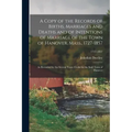 A Copy of the Records of Births, Marriages and Deaths and of Intentions of Marriage of the Town of Hanover, Mass., 1727-1857: as Recorded by the Sever