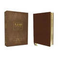 Nasb, Thinline Bible, Genuine Leather, Buffalo, Brown, Red Letter Edition, 1995 Text, Comfort Print