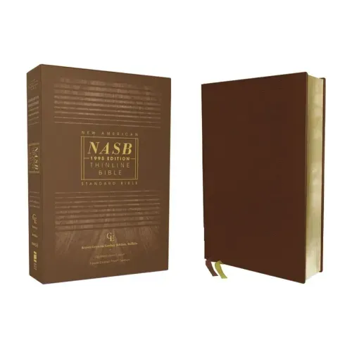 Nasb, Thinline Bible, Genuine Leather, Buffalo, Brown, Red Letter Edition, 1995 Text, Comfort Print