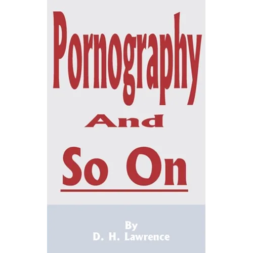 Pornography and So on