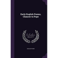 Early English Poems, Chaucer to Pope