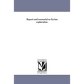 Report and memorial on Syrian exploration.