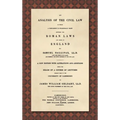 An Analysis of the Civil Law [1836]