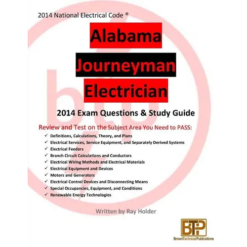 Alabama 2014 Journeyman Electrician Study Guide