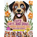 Cute Cats and Dogs Paper Quilling Art Design Images Collection: A collection of quilling paper crafting images design