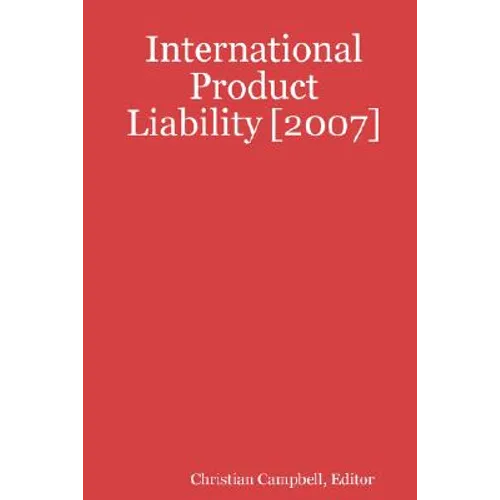International Product Liability [2007]