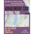 Aoraki/Mount Cook National Park Trekking/Hiking/Walking Topographic Map Atlas Ball Pass Crossing Blue Lakes Tasman Glacier New Zealand South Island 1: