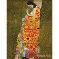 Gustav Klimt Weekly Planner 2021: Hope II Artistic Art Nouveau Daily Scheduler With January - December Year Calendar (12 Months) Beautiful Artsy Yello