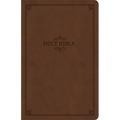 KJV Thinline Bible, Value Edition, Brown Leathertouch