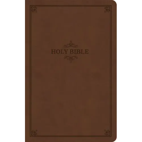 KJV Thinline Bible, Value Edition, Brown Leathertouch